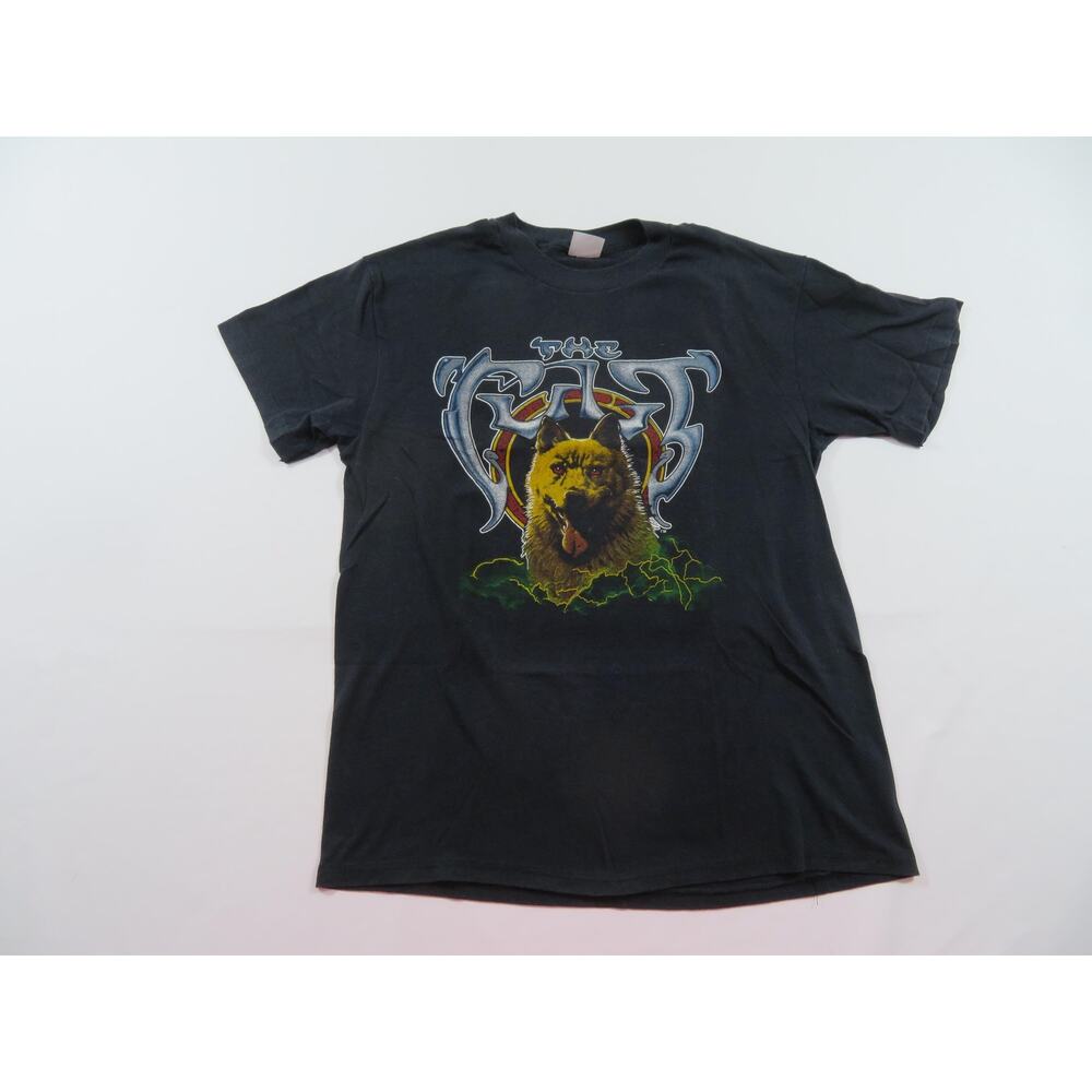 The Cult Wolf Graphic British Tour 1987 Black T-shirt sz M